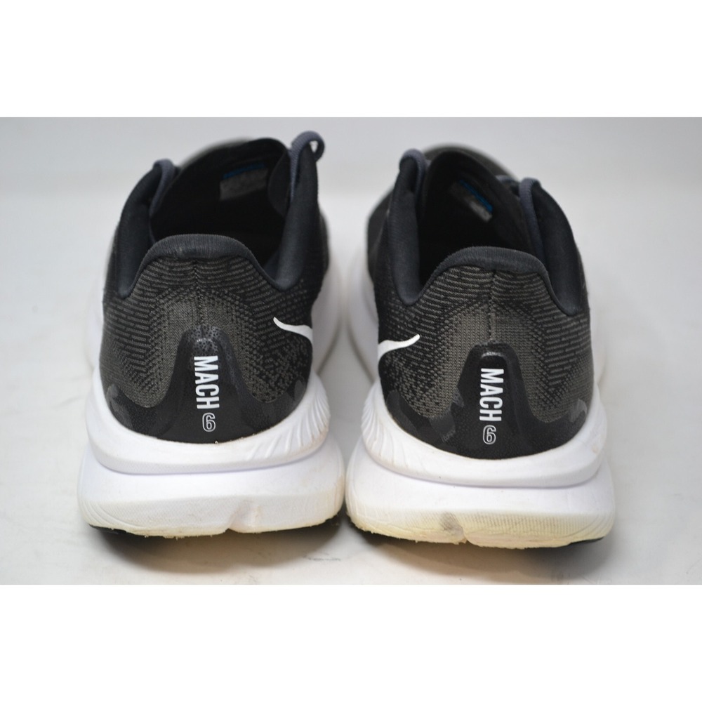 Hoka One One Mach 6 Womens Size 8 B Shoes Black Running Sneaker 1147810 BWHT Gym - Picture 6 of 14